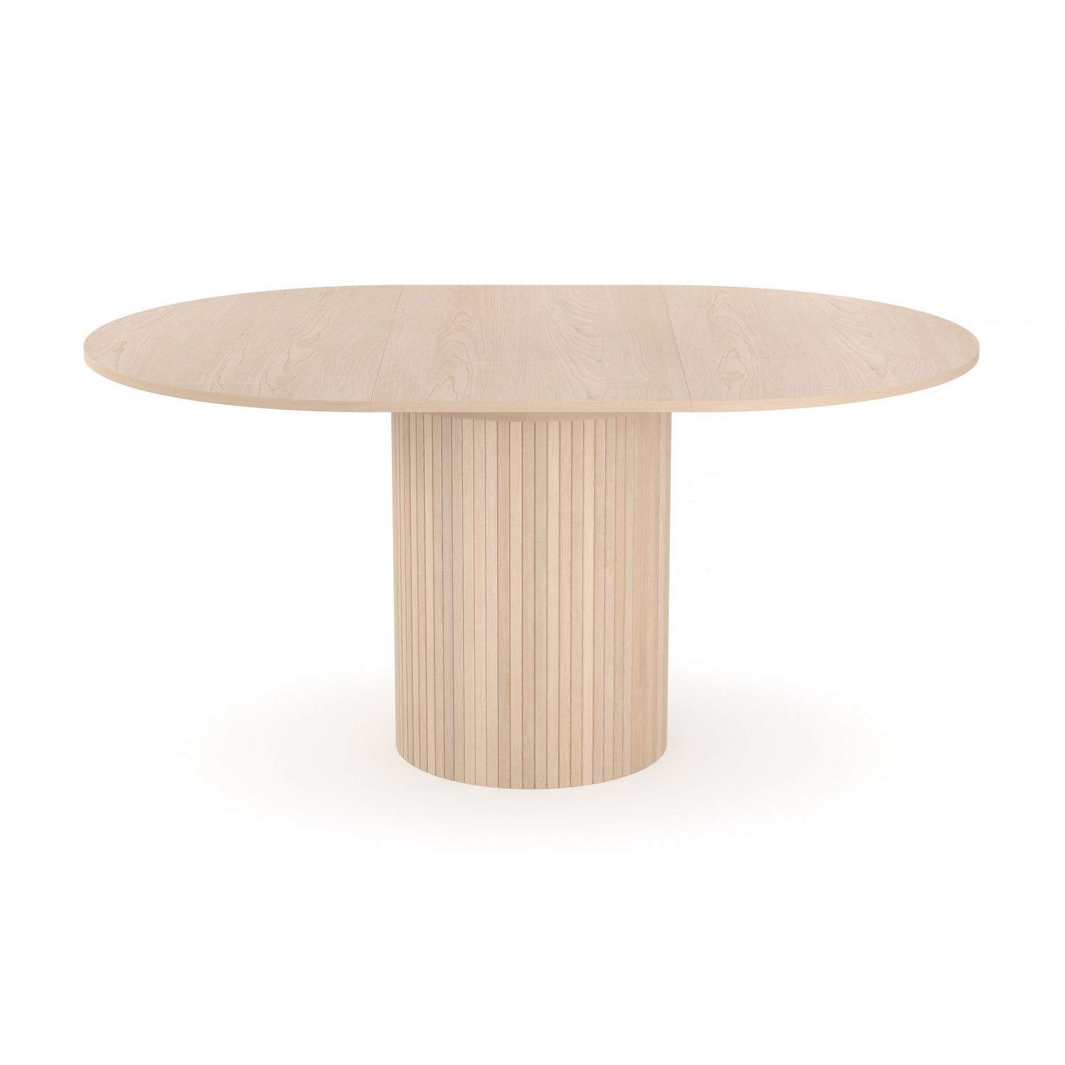 Matbord Bark Kopparbo Runt Bord 106-156 cm med Illäggsskiva