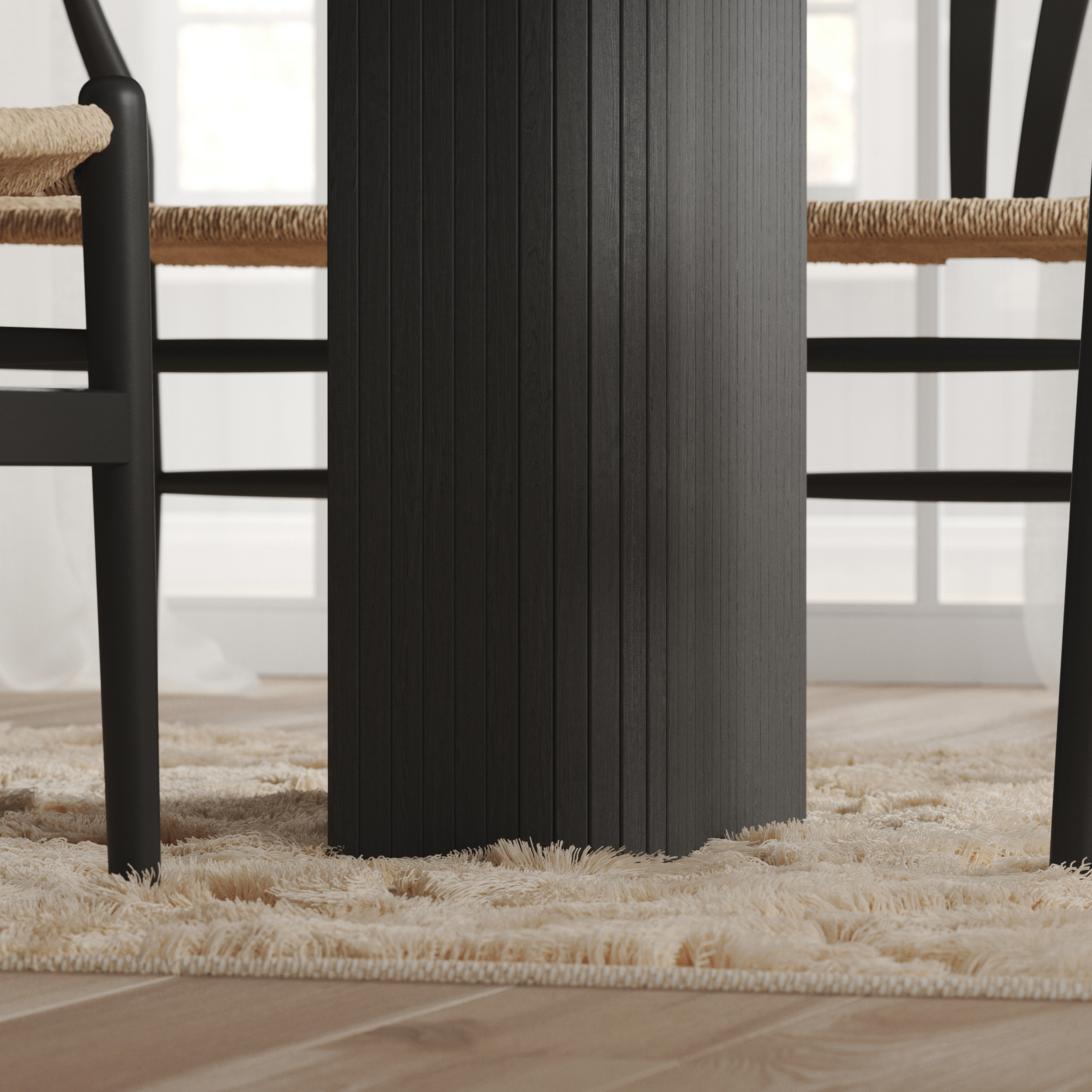 Matbord Bark Kopparbo Rektangulärt 200-260 cm Förlängningsbart