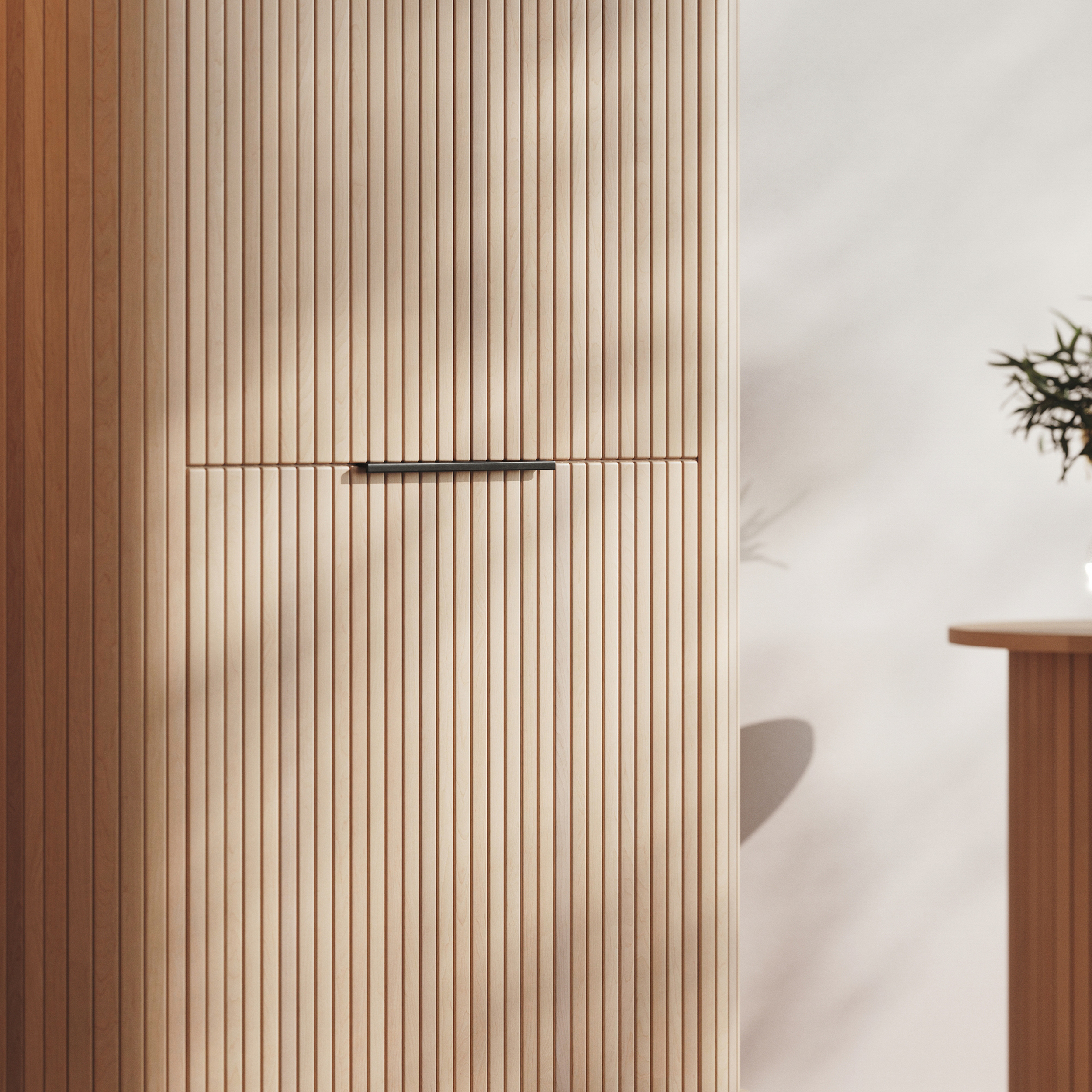 Högskåp Bark Kopparbo Skåp Vitlaserad Ek