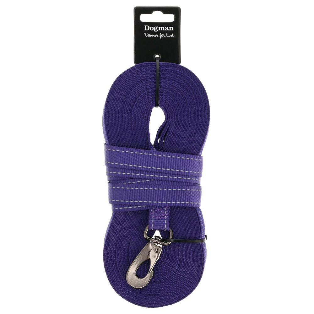 Spårlina Dogman Iris Vävd 20mm x 15m, Lila