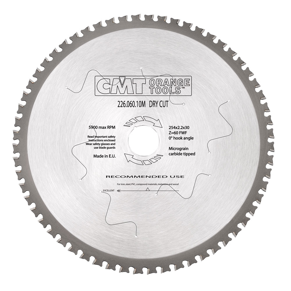 Sågklinga CMT Orange Tools Dry Cut Metall 226.047.09M