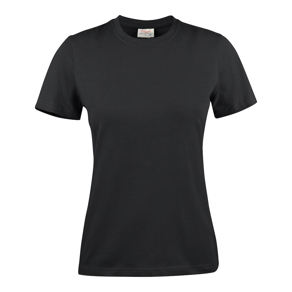 T-shirt Printer Light T-shirt Lady Storlek: S, Färg: Svart