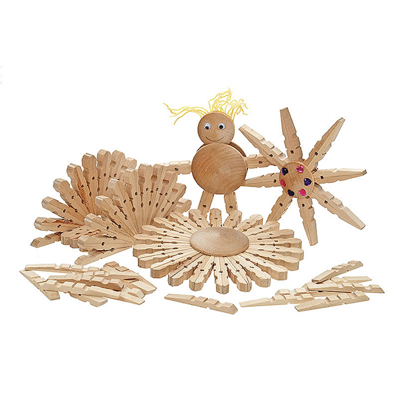 Klädnypshalvor ABA Skol 250 st