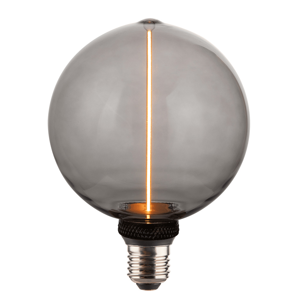 Ljuskälla PR Home LED G125 E27 Svart