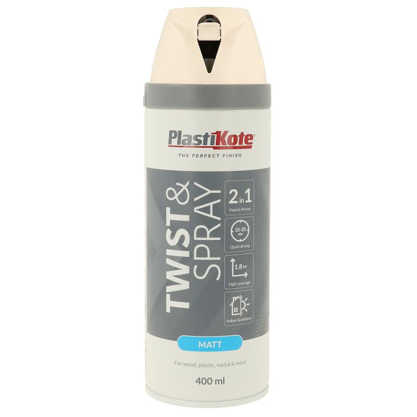 Sprayfärg Plasti-kote T&S Vit Matt 400 ml