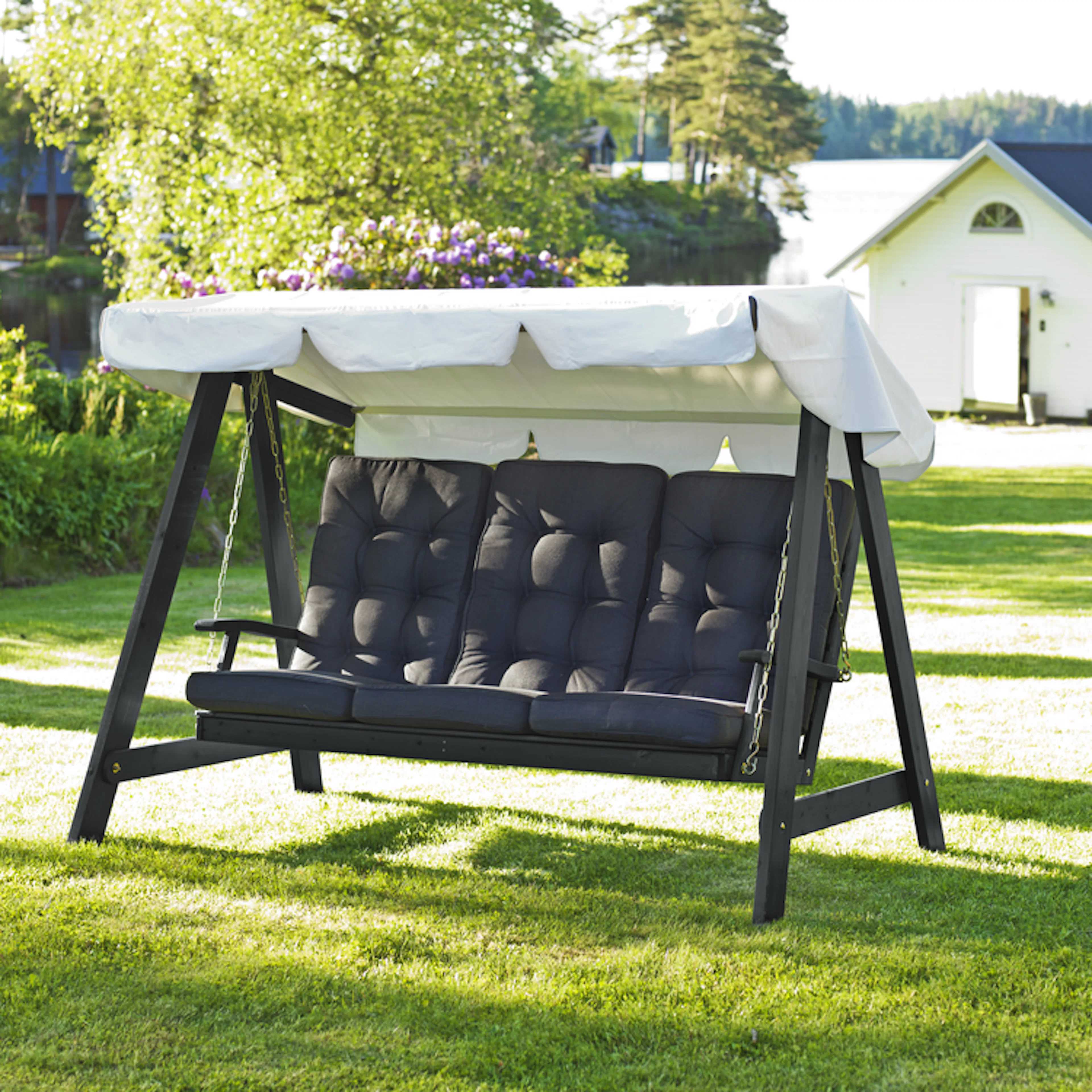 Mörkgrå/Vit