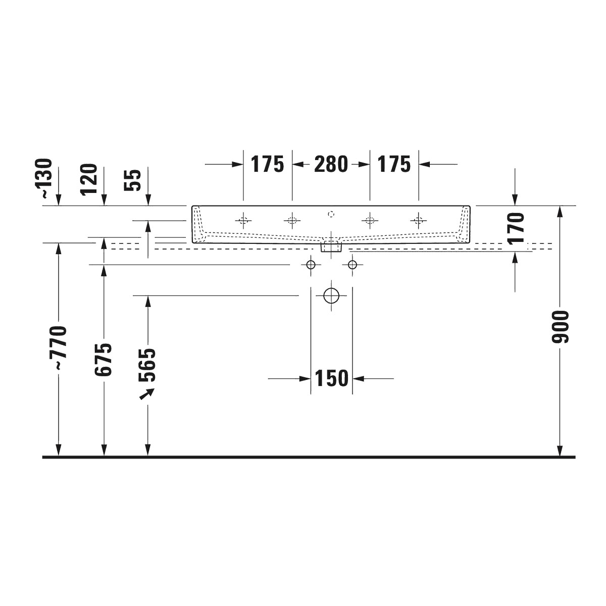 Tvättställ Duravit Vero Air