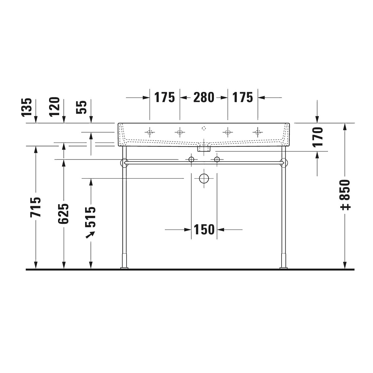Tvättställ Duravit Vero Air