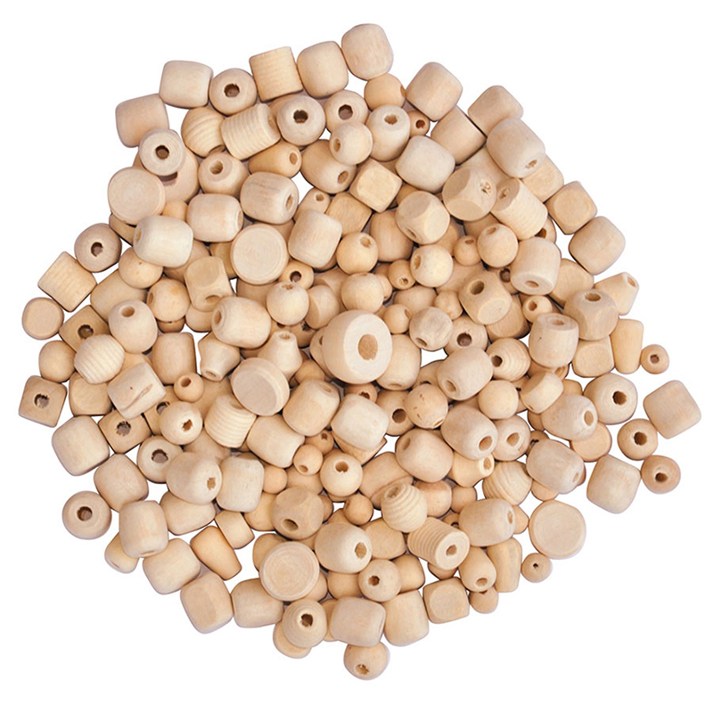 Träpärlor ABA Skol 500 g Blandade Former Former stlar