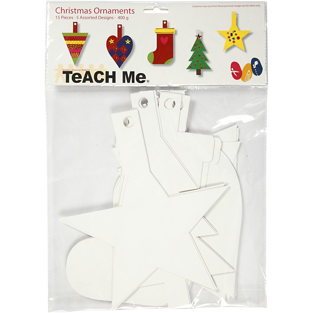 Juldekorationer Creativ Company Vit 15 St/1 Förp