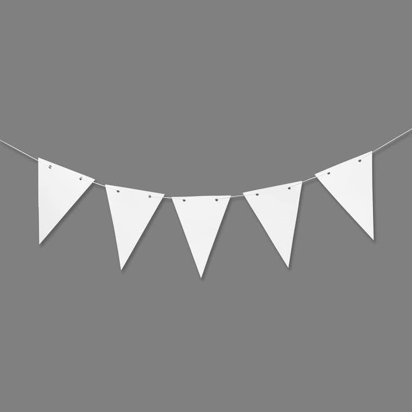 Vimplar Creativ Company Vit 20x14,5 cm 300 g 10 St/1 Förp