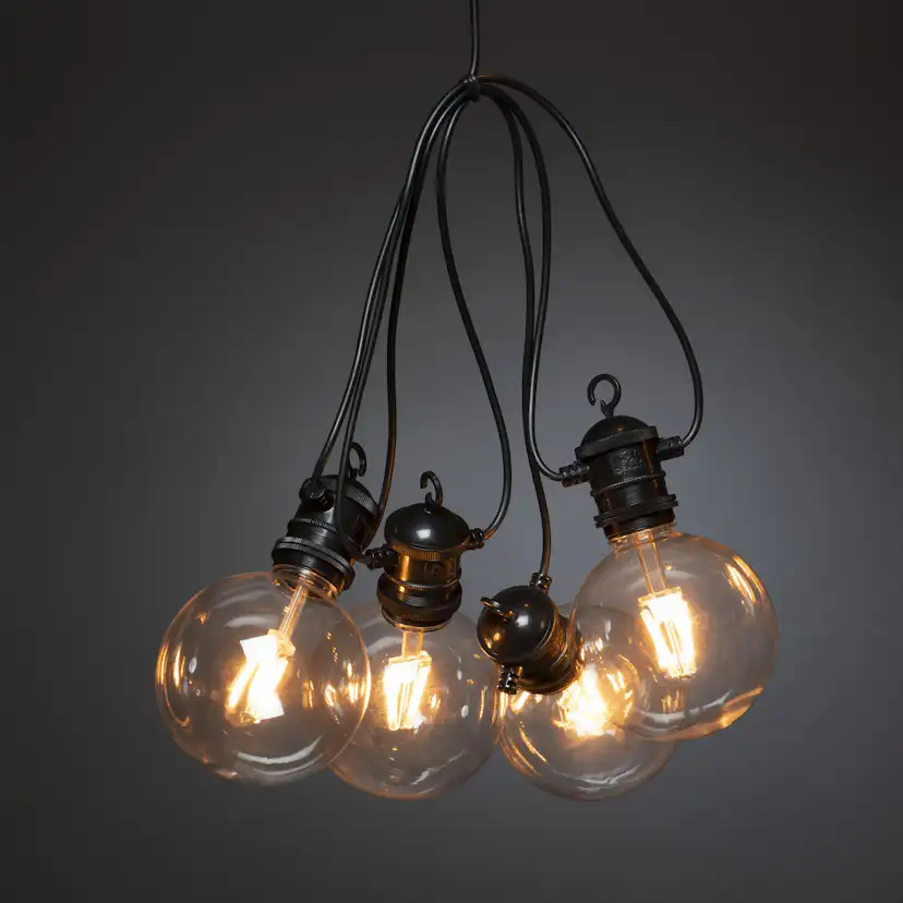 Startset Gnosjö Konstsmide E27 10 amber LED