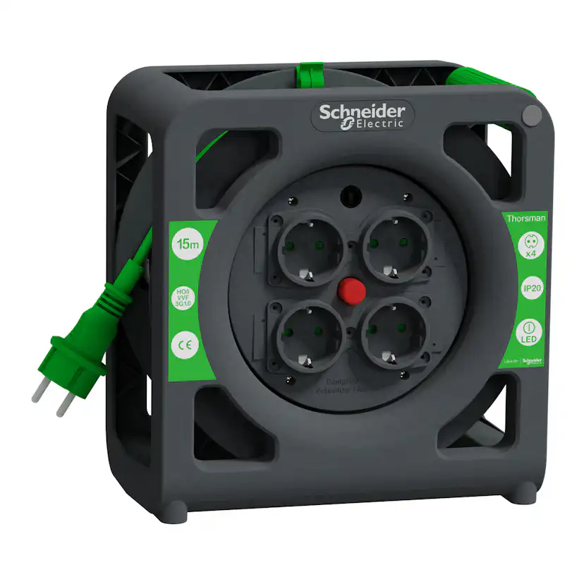 Enrouleur compact 15M HO5VVF 3G1.5 - SCHNEIDER ELECTRIC Enrouleur compact 15M HO5VVF 3G1.5 - SCHNEIDER ELECTRIC