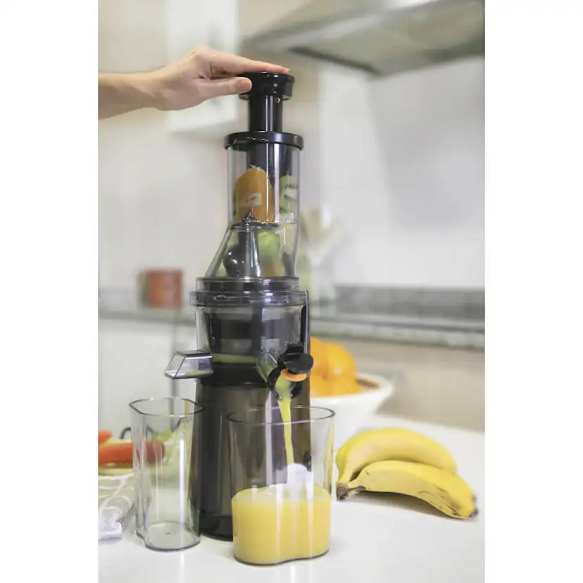 Slow Juicer BLACK+DECKER Borstat stål