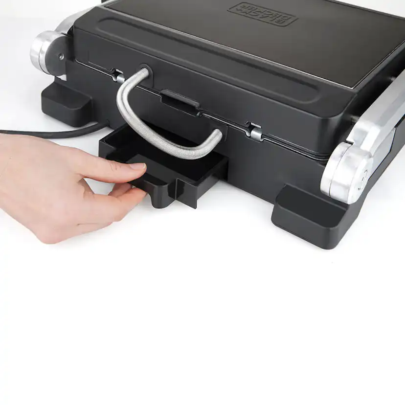 Bordsgrill BLACK+DECKER Temp Control Extra Plattor 2000W Borstat stål