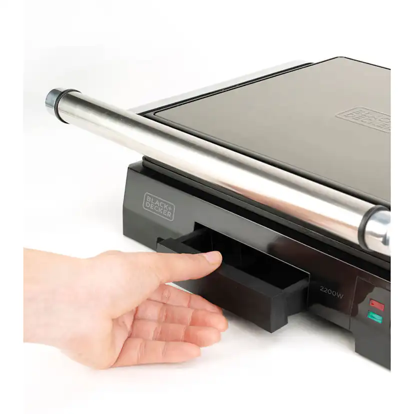 Bordsgrill BLACK+DECKER Temp Control 2200W Borstat stål