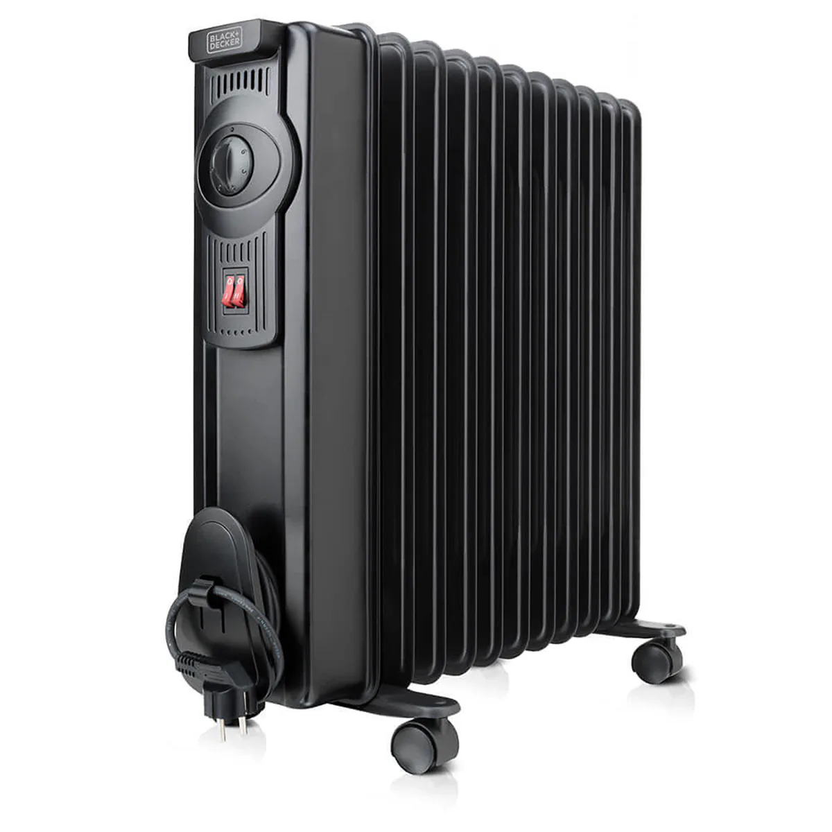 Element Black+Decker 2300W Oljeelement med Justerbar Termostat
