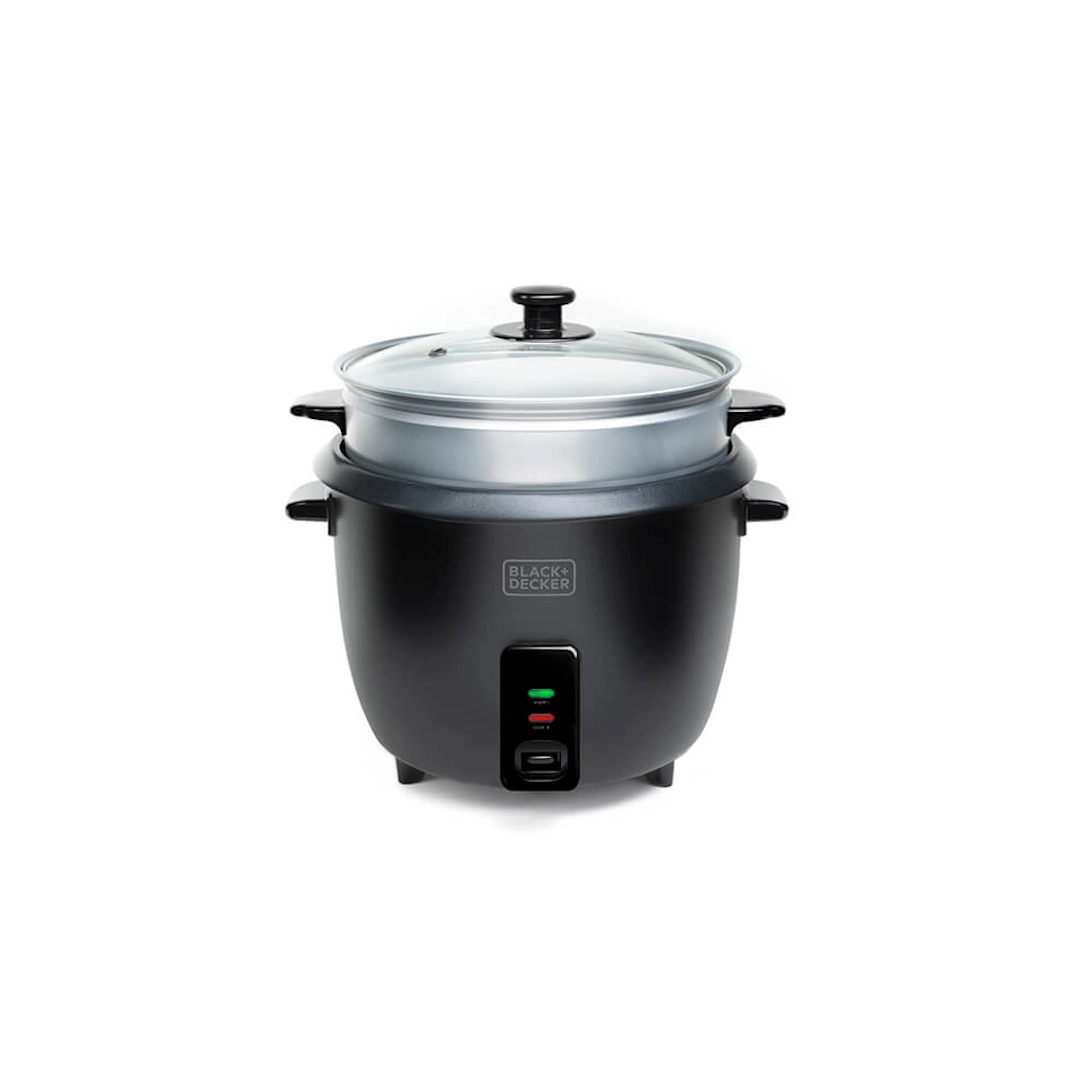 Riskokare Black+Decker 1,8 L Svart Inkl Tillbehör för Ångkokning
