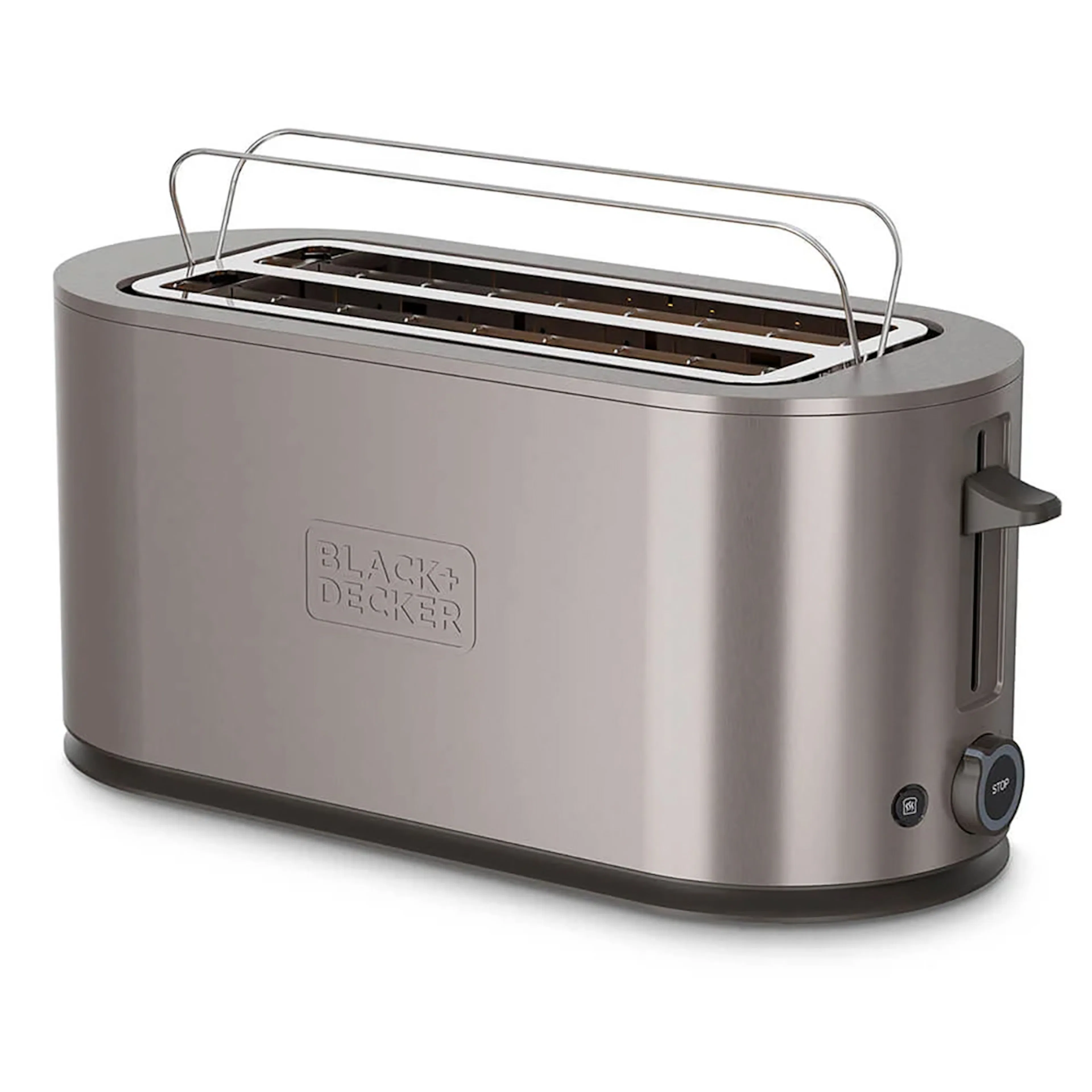 Brödrost BLACK+DECKER 2 Långa Slitsar Rostfritt Stål