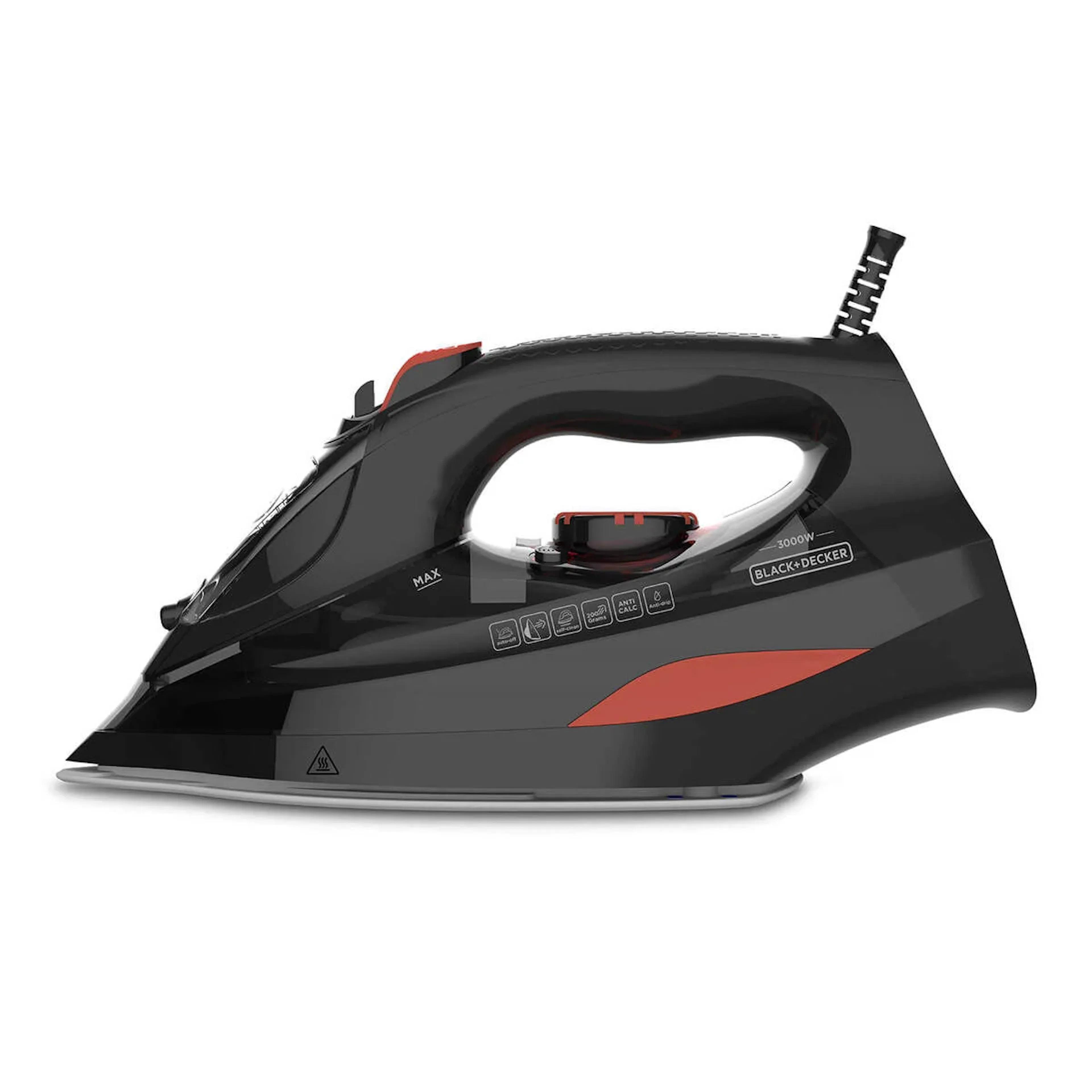 Ångstrykjärn BLACK+DECKER Steam 3000W Effektiv Klädvård