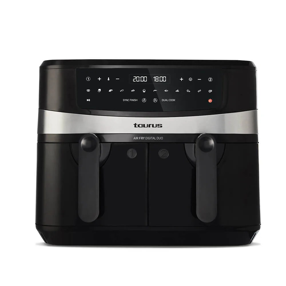 Airfryer Taurus Duo Dubbelkorg 12 Program 9L 1300 W