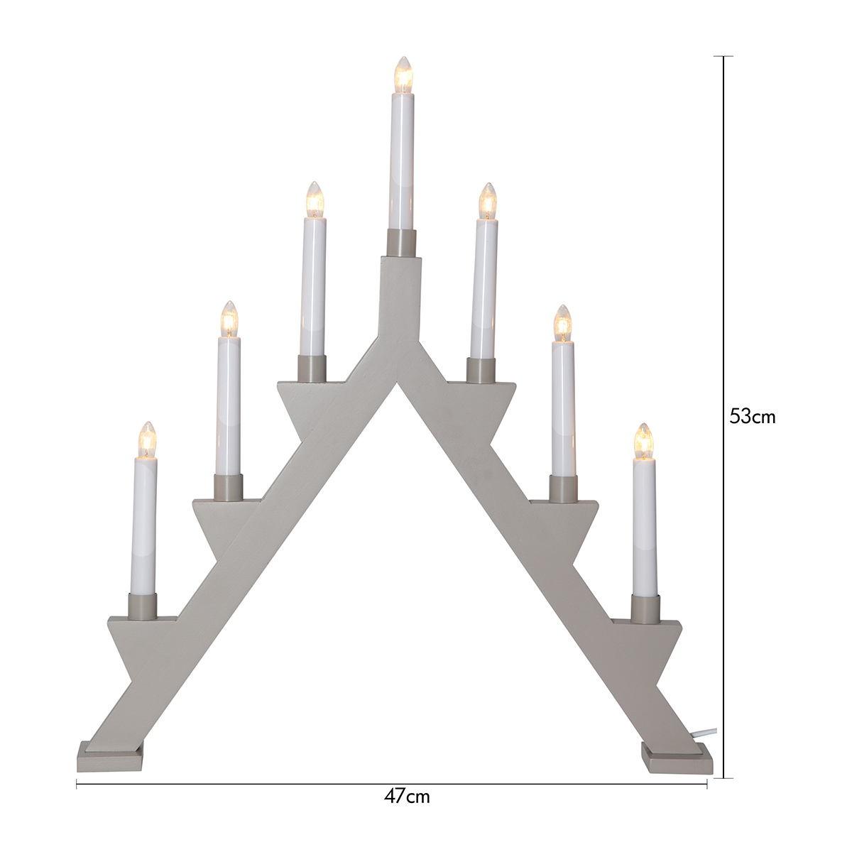 Ljusstake Star Trading  Zack 7-Armad Adventsljusstake