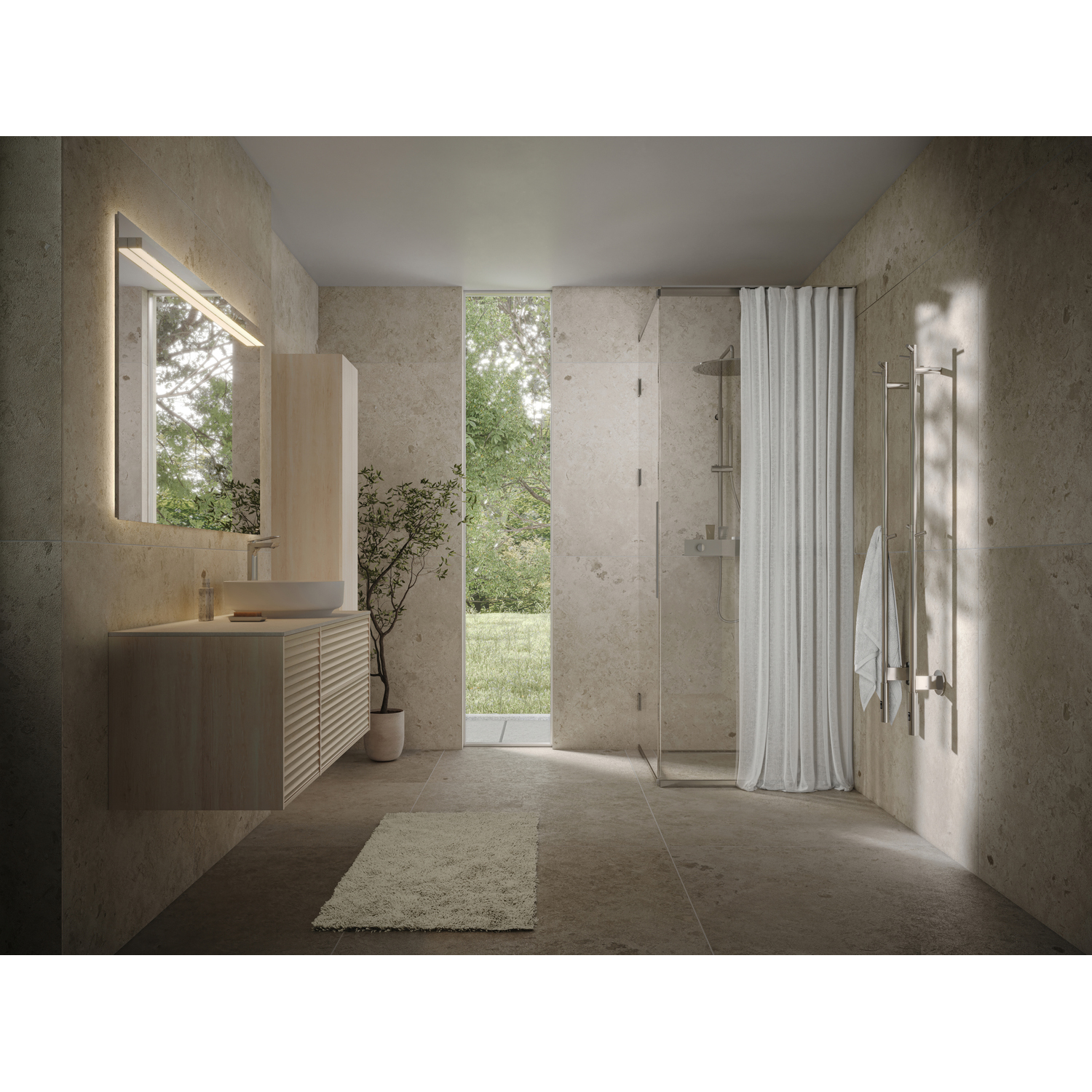 Tvättställsskåp Svedbergs Epos 120x45 med 2+1 Lådor