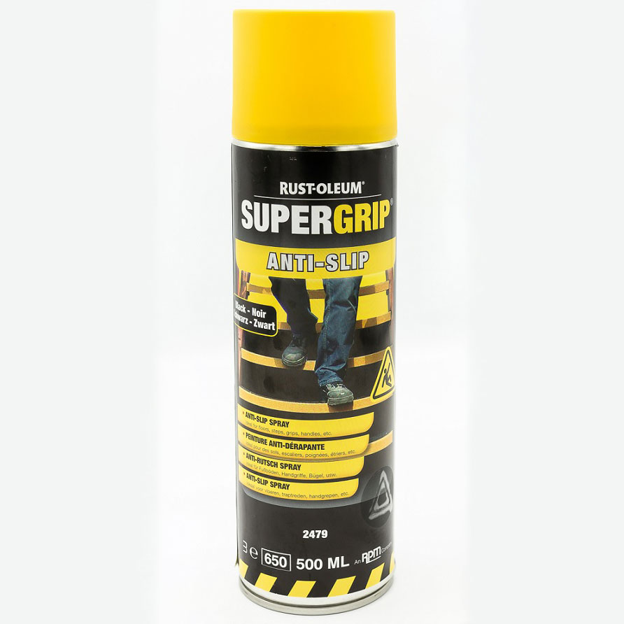 Supergrip Halkskyddsfärg Rust-Oleum Spray - 500ml Volym: 0,5 L, Färg: Gul