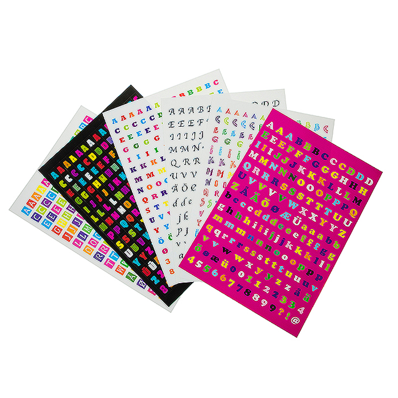 Stickers ABA Skol Bokstäver 1 100 st