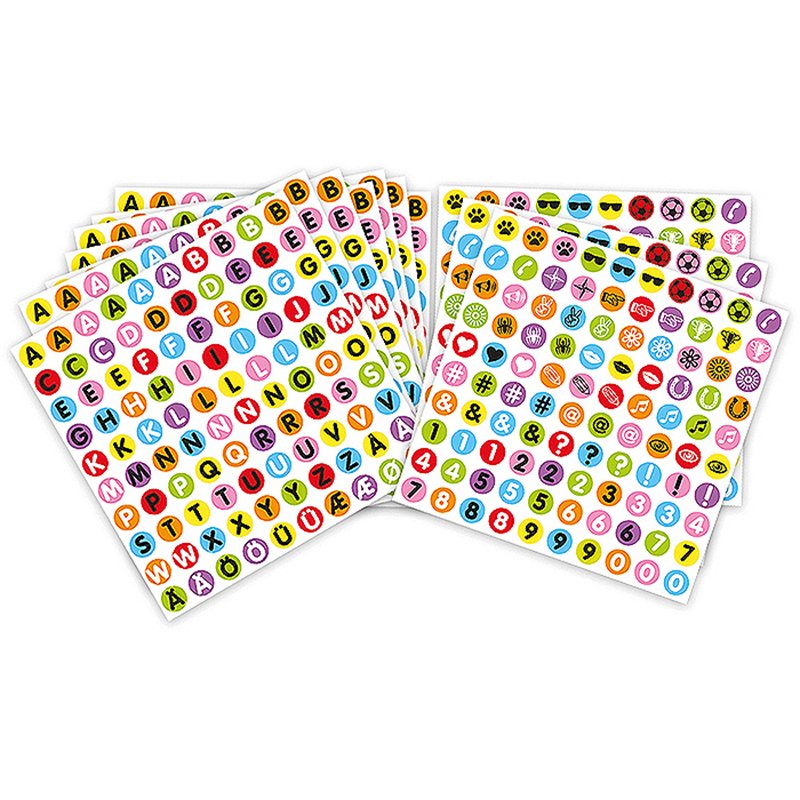 Stickers ABA Skol Bokstäver Siffror Siffror Symboler 1 0 st