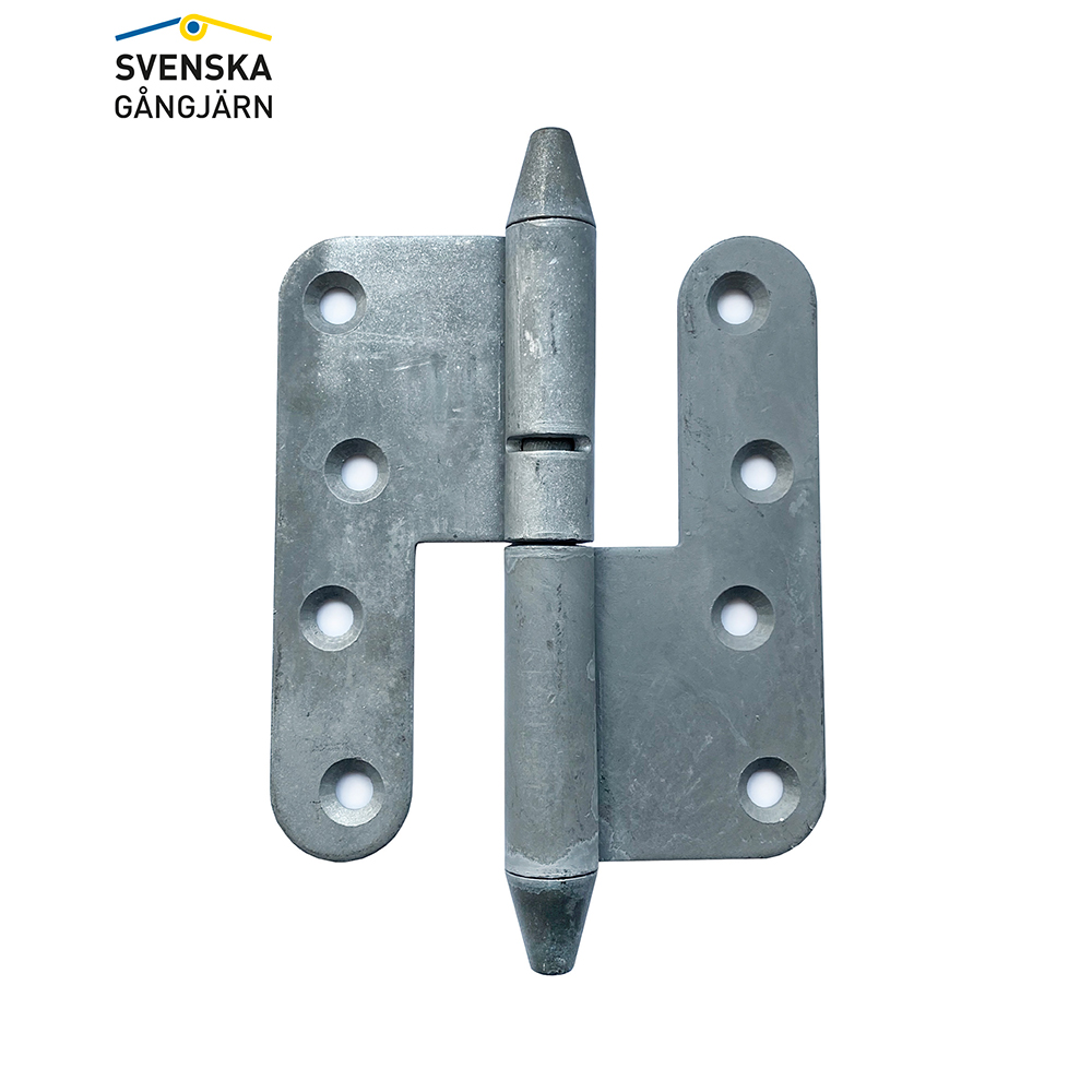 Gångjärn Leif Arvidsson 3228-110 Vänster, Varmförzinkat, Konisk knopp