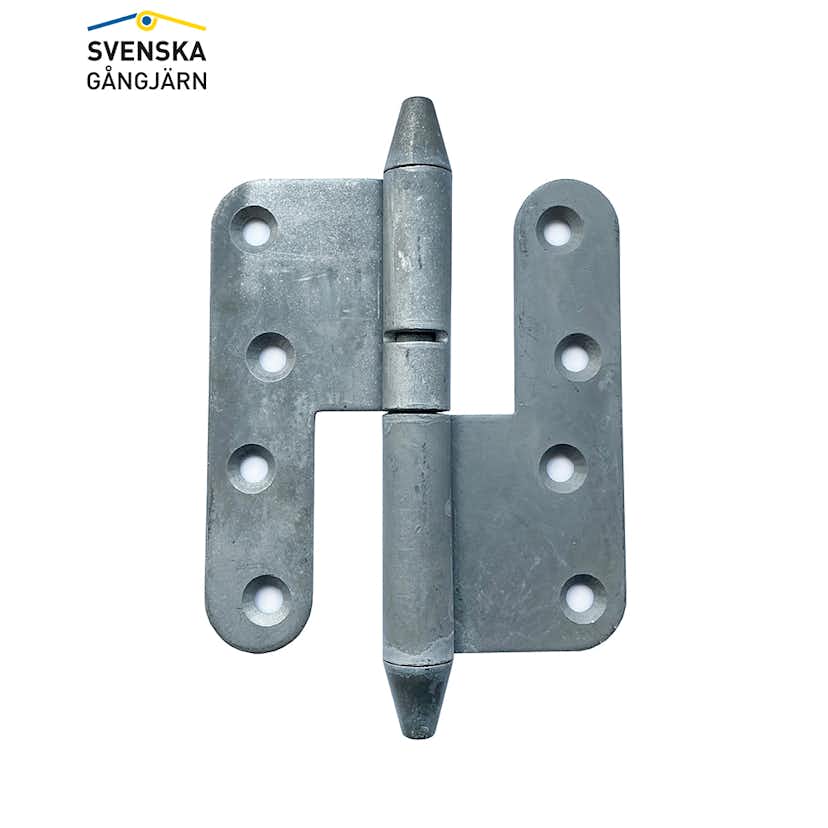 Gångjärn Leif Arvidsson 3228-110 Vänster, Varmförzinkat, Konisk knopp
