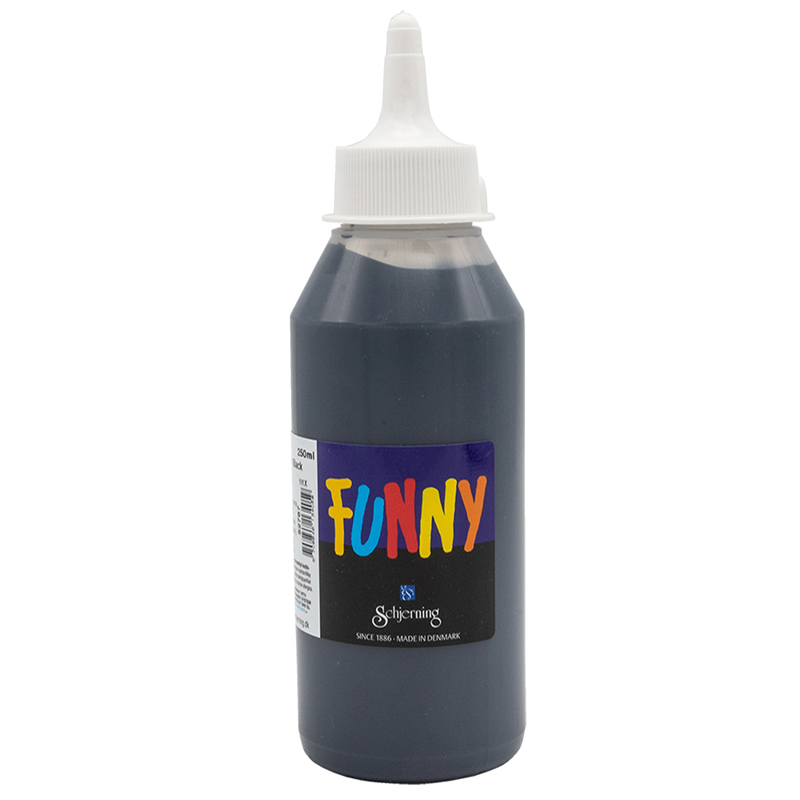 Fönstermålningsfärg ABA Skol Funny 250 ml Svart 250 ml