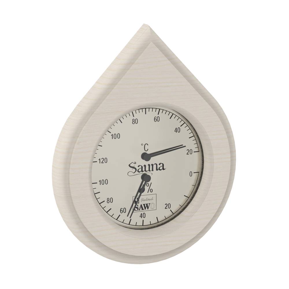 Bastu Thermo-Hygrometer SAWO Vattendroppe