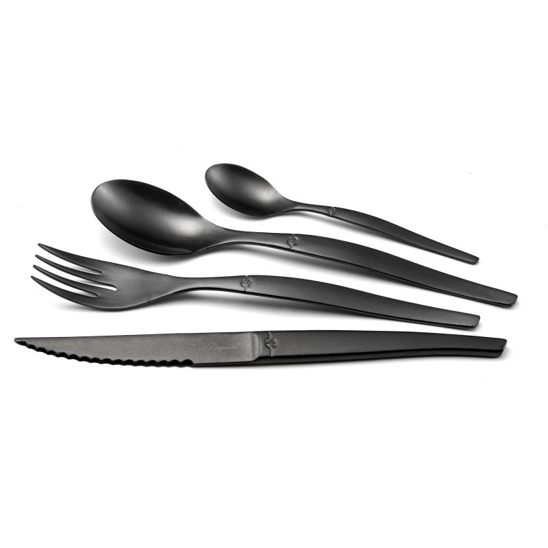 Bestickset Lou Laguiole Jet 16 Delar