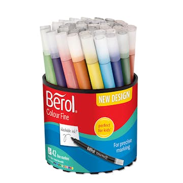 Tuschpennor Berol Colour Fine 42 st 12 Färger