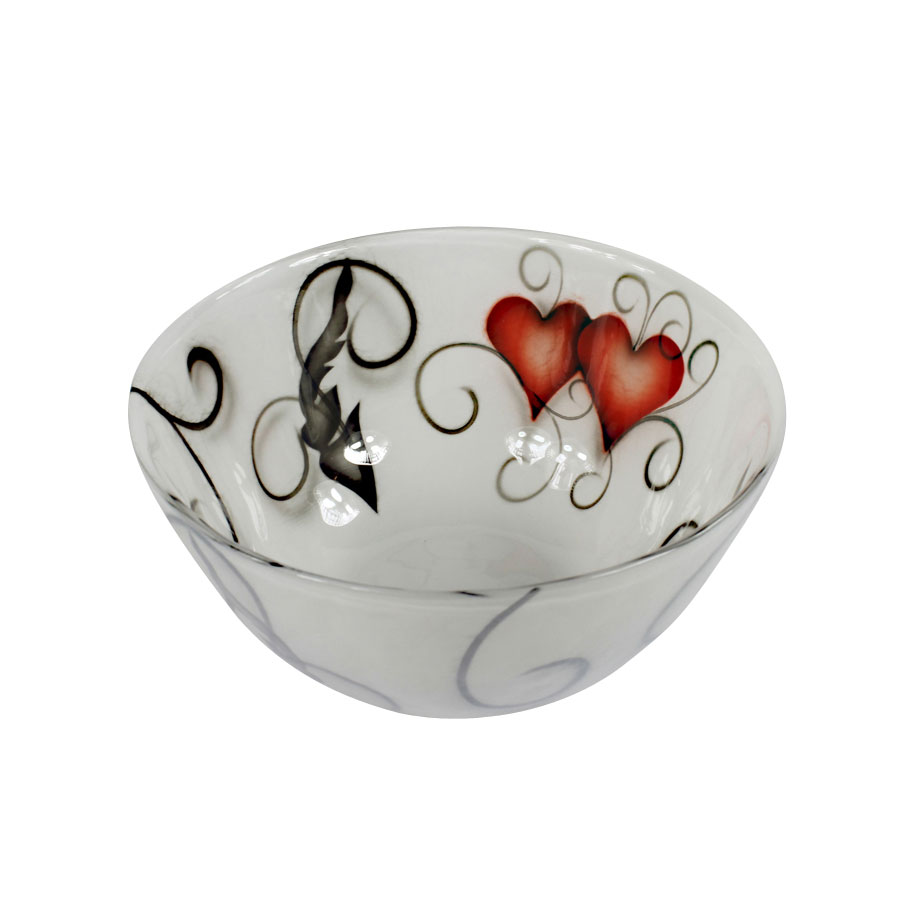 Skål Nybro Crystal Heart Crystal Ink