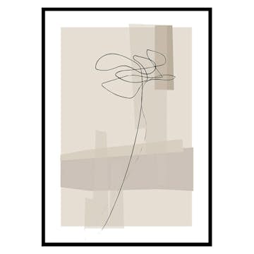 Poster Gallerix Abstract Flower No2