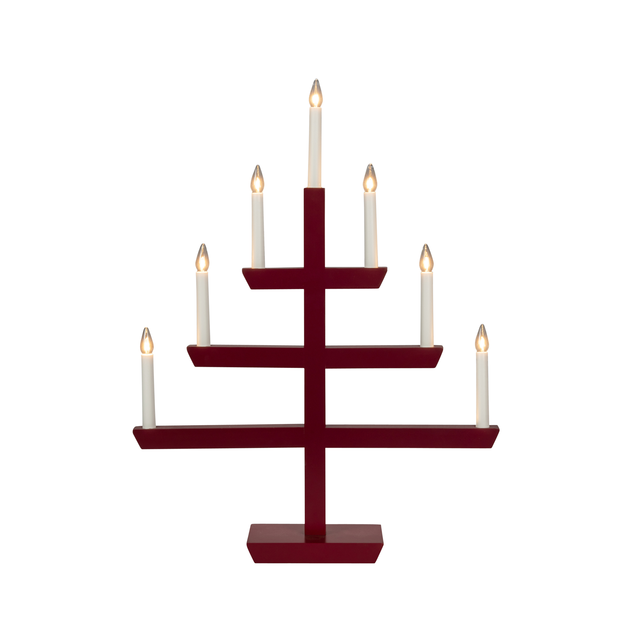 Adventsljusstake Gnosjö Konstsmide 2573 Träljusstake 7 Ljus