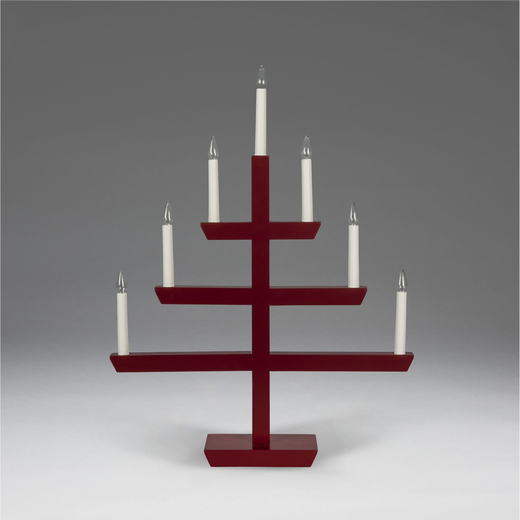 Adventsljusstake Gnosjö Konstsmide 2573 Träljusstake 7 Ljus