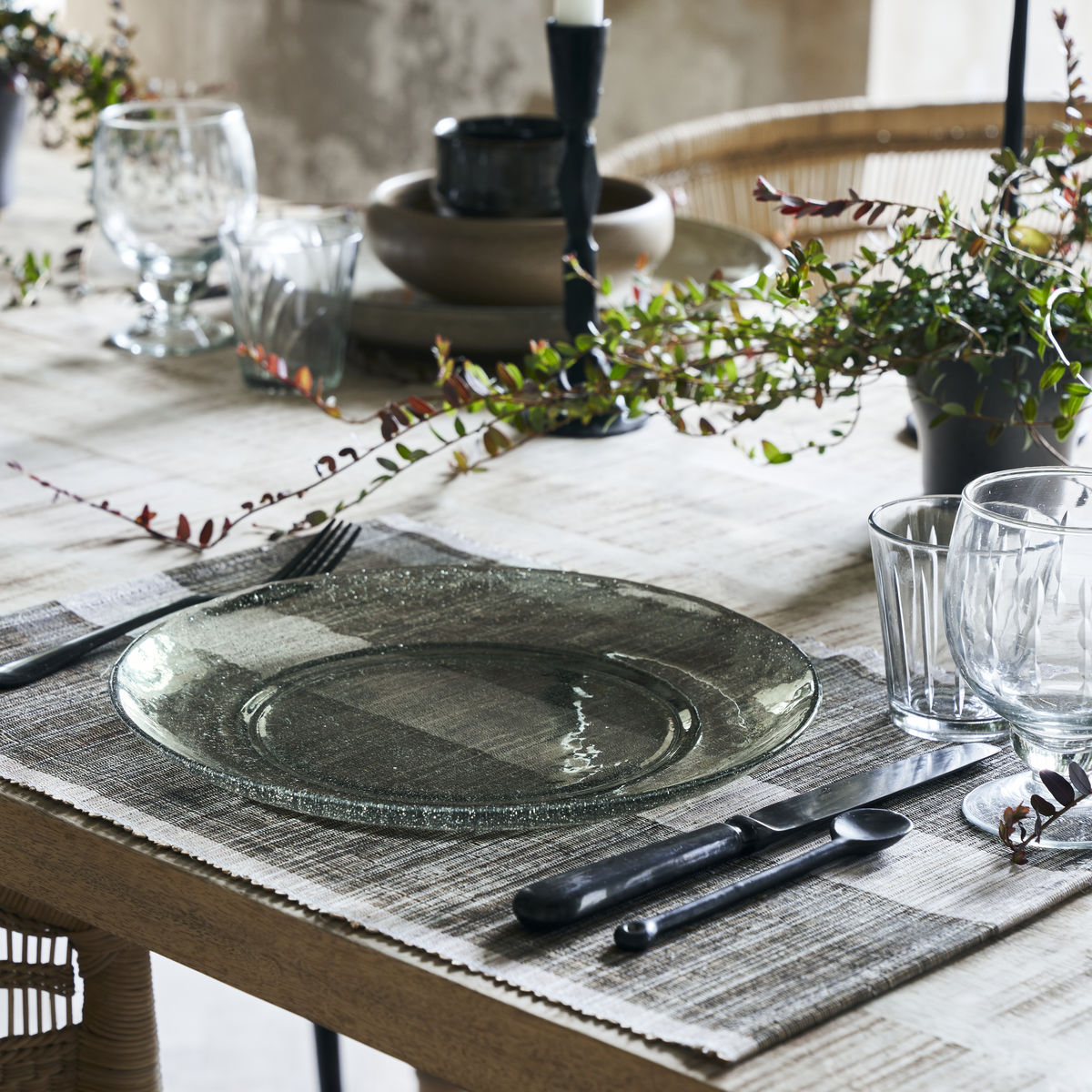 Tallrik House Doctor Rain Ø27 cm 2-pack