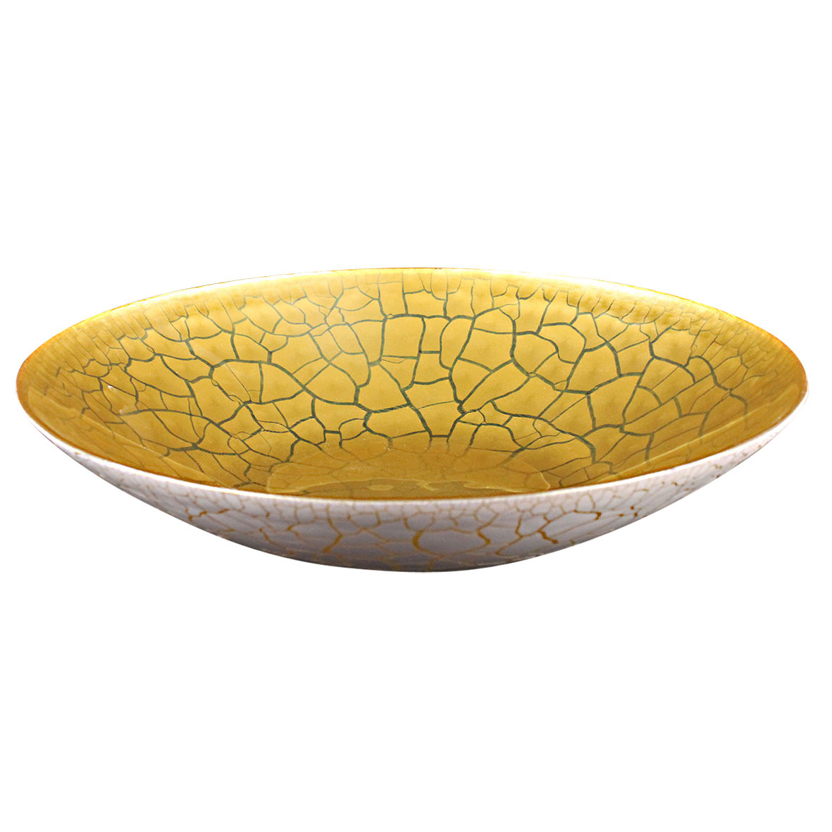 Fat Nybro Crystal Croco Vit/Guld, 65x300 mm