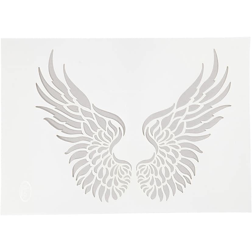 Schablon Creativ Company Stencil Vingar A4, 210x297 mm 1 St