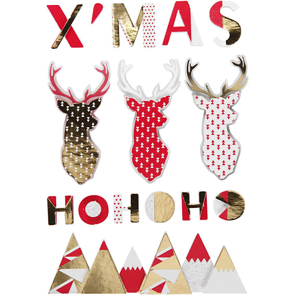 3D-stickers Creativ Company Renar 15-pack