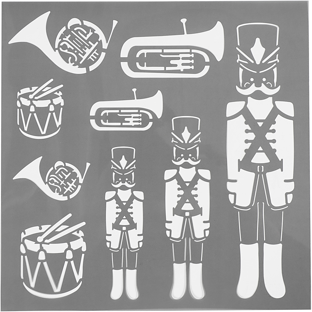 Stencil Creativ Company Nötknäpparen