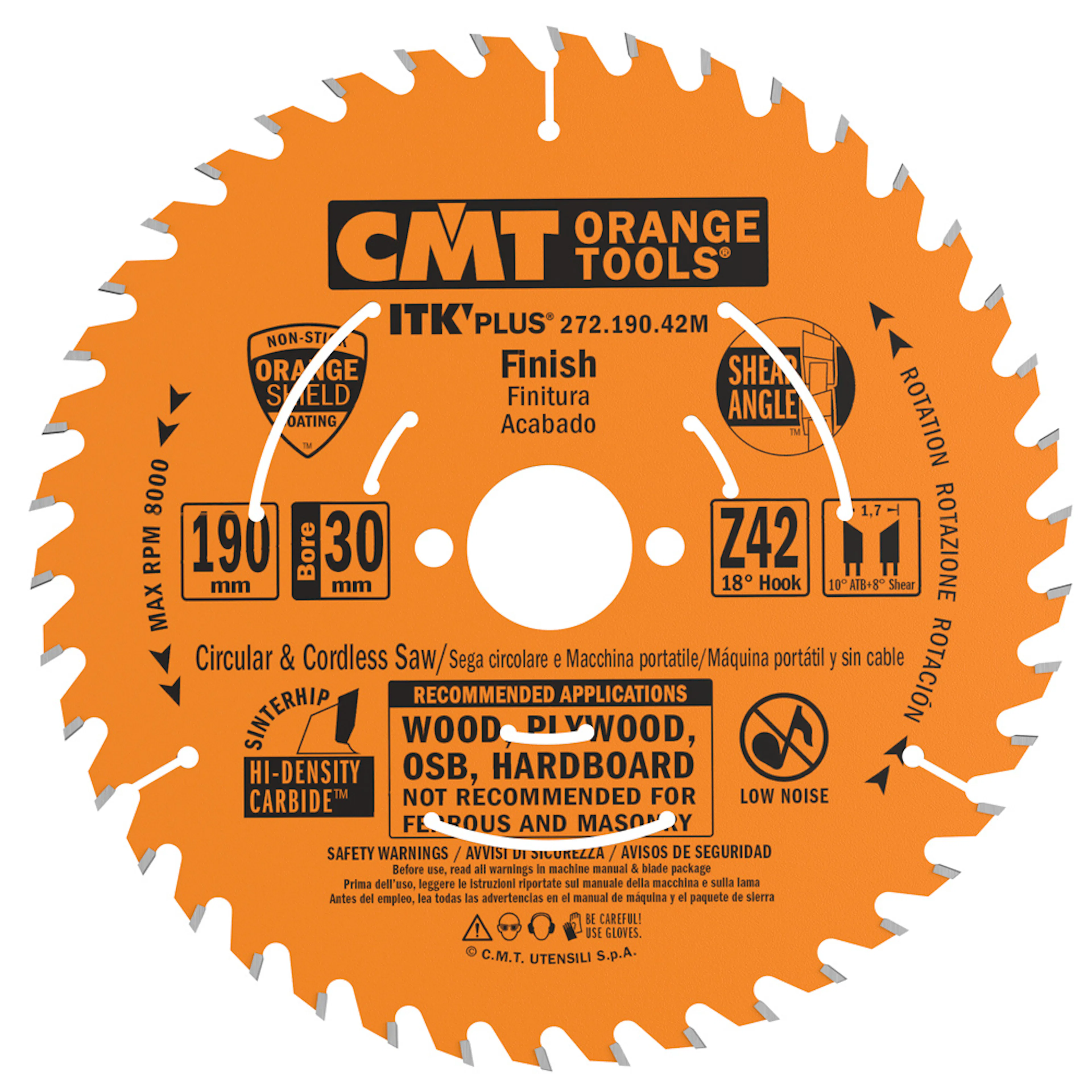 Sågklinga CMT Orange Tools ITK-Plus Kapning