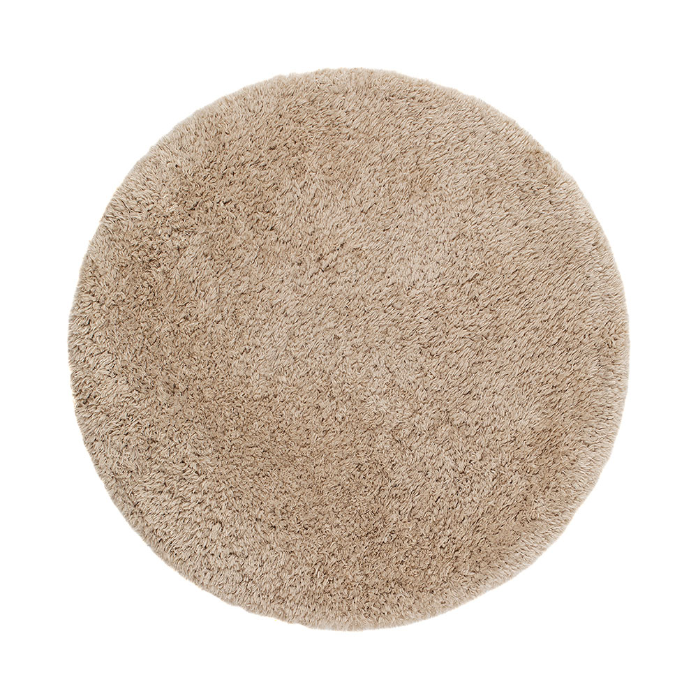 Ryamatta KM Carpets Floki Rund Ø200 cm, Beige