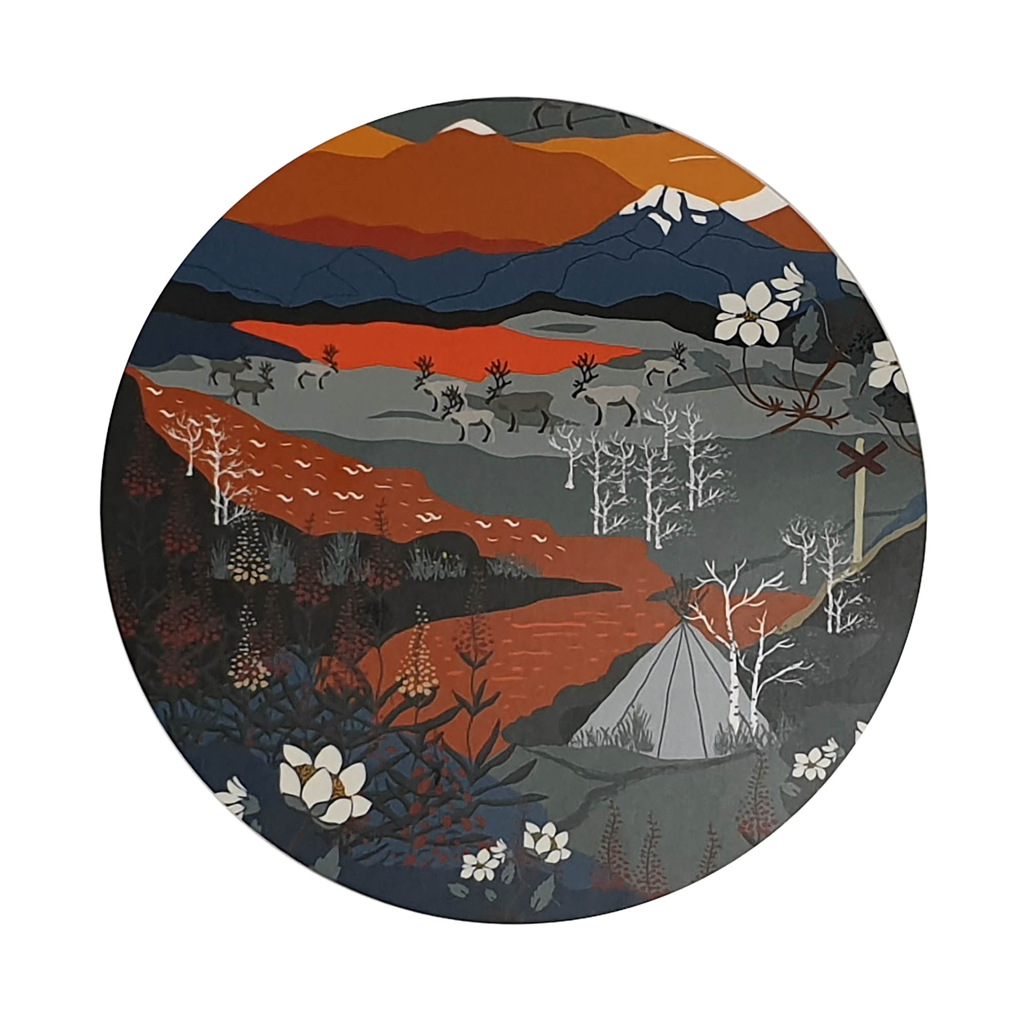 Grytunderlägg Arvidssons Textil Fjällvandring 21 cm