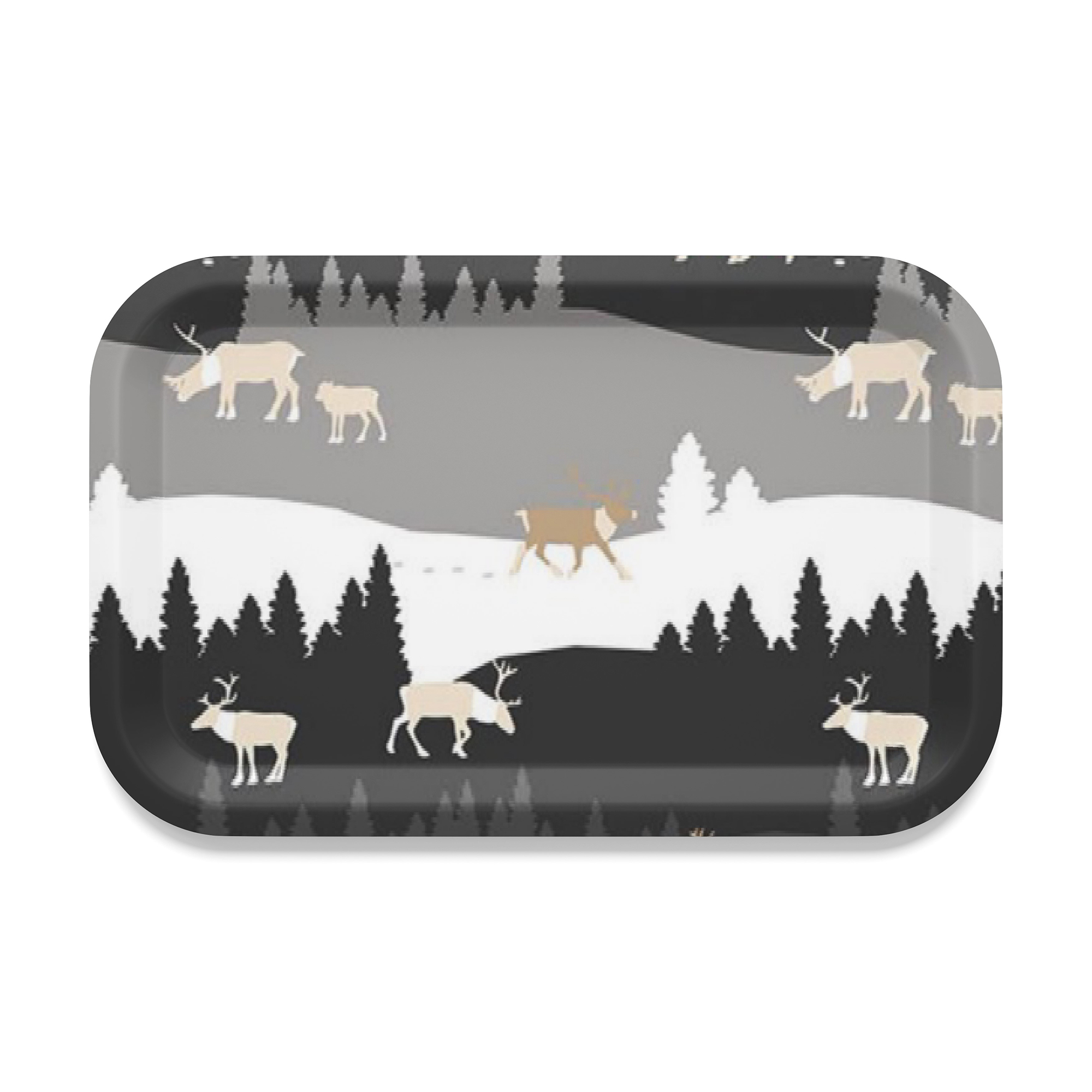 Bricka Arvidssons Textil Renland Vit/Grå/Brun