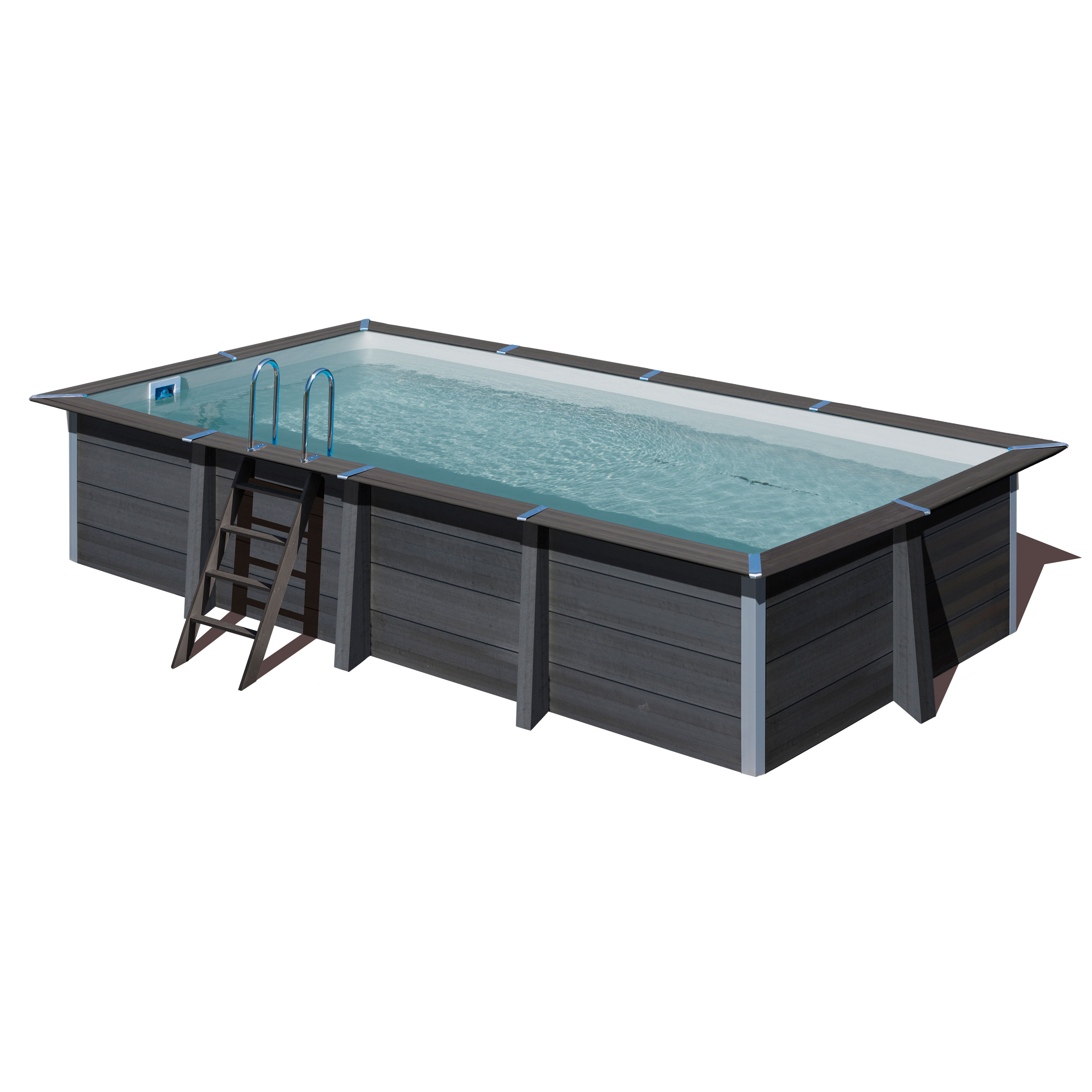 Poolpaket Kompositpool Swim & Fun Rektangulär